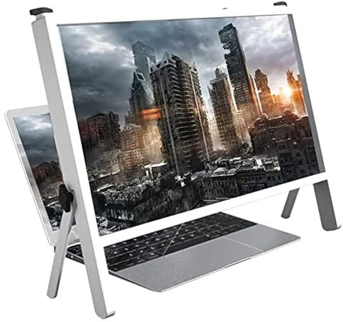 Laptop Screen Magnifier, 21 Laptop Computer Screen Magnifier Expanders Bracket with Muti-Angle Adjustable and Stand Foldable Design, Enhance Clarity and Comfort On Your Devices, for Cell Phones