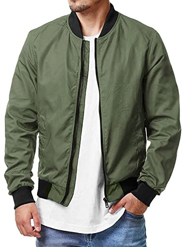 Veste de loisirs fine pour homme, veste bomber pour homme, grandes tailles, veste d'aviateur avec fermeture éclair, veste d'extérieur, couleur unie, veste de loisirs, veste cargo élastique, veste pour