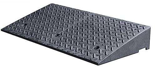 Tragbare Bordsteinrampe aus Gummi, Driveway Curb Ramps, Kerb Ramp Non-Slip Car Slope Ramp, For Loading Dock, Sidewalk, Car, Scooter, Bike(100x38x16cm)