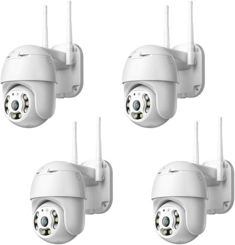 AntDau71® - 4 PEZZI IP CAMERA PTZ WIRELESS, CON APPLICAZIONE ICSEE, PER INTERNI ED ESTERNI