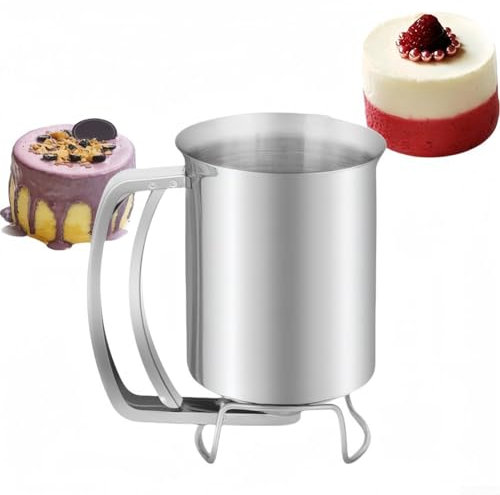 Pancake Dough Dispenser, Stainless Steel Dough Funnel With Spring-loaded Handle, Kitchen Cooking Tools Dough Dispenser For Pastries, Bakeries