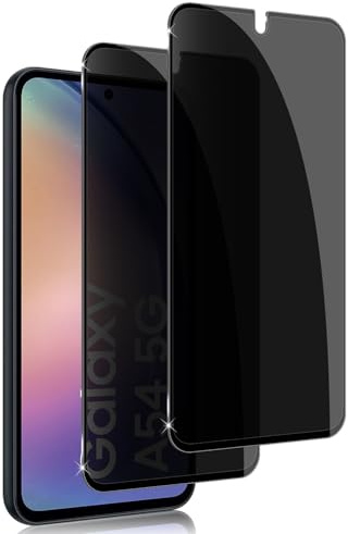 Holilo für Samsung Galaxy A54 5G Sichtschutz Schutzfolie für Panzerglas,2 Stück Anti-Spy Privacy Sichtschutzfolie schützen Displayschutzfolie Schwarzer Rand Privacy Schutzglas