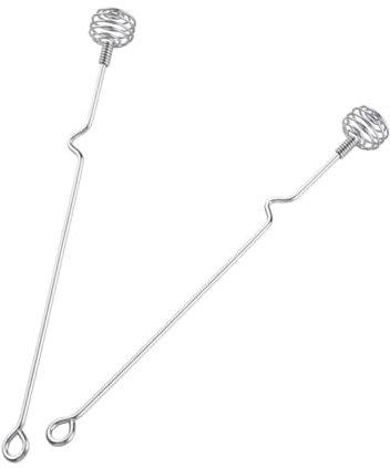 IMIKEYA 2piezas Palitos De Agitación De Acero Inoxidable Para Café y Bebidas Cucharas Para Mezclar Miel y Té Diseño De Mango Para Café Té Leche