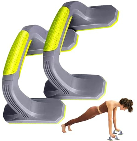 Djowyh Liegestützstangen für den Boden | Pushup Bars - Muskeltraining Anti-Rutsch Griffhalter für den Einsatz bei Reisen, im Büro, in der Garage, im Fitnessstudio, in der Wohnung, Garten und