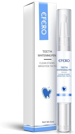 Penna Sbiancante Denti, Immediato Liquido Sbiancante Denti, Efficace che Rimuove Macchie e Ingiallimento, Facile da Usare, Sorriso Più Bianco