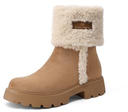 QUEEN HELENA Bottines avec fourrure Bottes basses pour femme X33-52, cuir, 37 EU