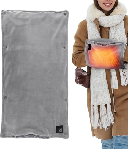 Calentadores De Mano Eléctricos - Bolsa Calentadora de Manos Eléctrica USB - Almohadilla Térmica 3 Modos para Exterior Interior Mujeres Hombres Niños Caza Camping Viajes Invierno