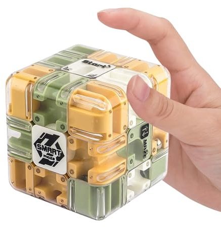 3D-Puzzle Labyrinth Würfel Zauberwürfel - Perplexu Kugellabyrinth Kugel das Verrückte Labyrinth, Spielzeug Interaktives für Familientreffen für Kinder&Erwachsene, Geschenk Geburtstag & Weihnachten