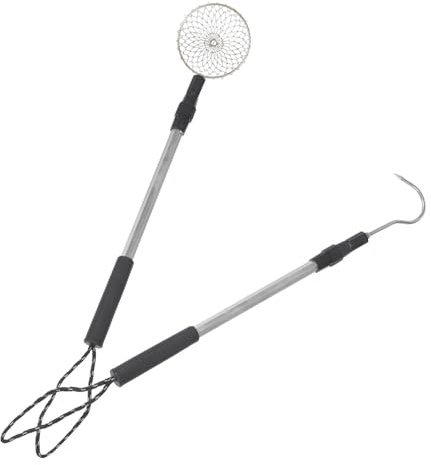 FUNOMOCYA Kit Tamis à Sable de Plage avec Pelle et Râteau Télescopique Alliage Aluminium Tamis Léger et Détachable pour Ramasser Coquillages Pierres et Sable Outil Pratique pour Jeux Eau et