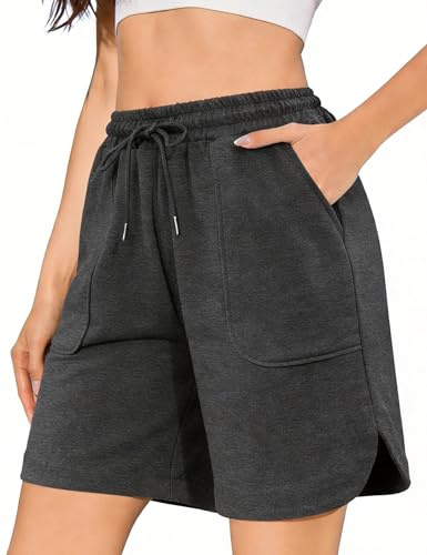 Litherday Pantalón Corto Mujer Algodón Verano Bolsillos Corte Holgado | Algodón Elástico Transpirable, Bolsillos Y Cordón Ajustable, Bolsillo Amplio O Ribete Según El Modelo Para Yoga Y Running