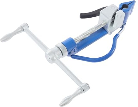 2400N - Tenditore manuale per fascette in acciaio inox con larghezza 4,6 – 25 mm, pistola per fascette stringicavo per reggiatura, set di reggiature