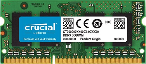 Crucial 8GB DDR3L 1600 MT/s (PC3L-12800) SODIMM 204-Pin - CT102464BF160B