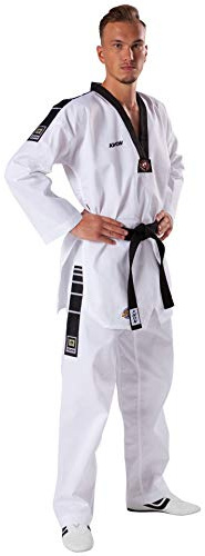 Kwon Dobok TKD Anzug Grand Victory - Traje de Artes Marciales (Talla Mediana) Blanco Blanco Talla:200