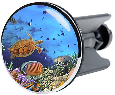Sanilo Waschbeckenstöpsel Ocean, schöner Stöpsel für das Waschbecken, universal mit Motiv