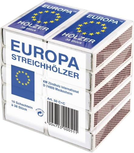 50 Schachteln Europa Streichhölzer, Zündhölzer, Zündholzschachtel