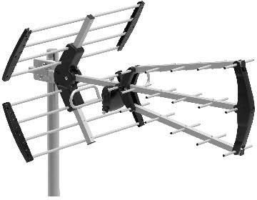 TV Antenne TDT UHF BKM-15 Vorbereitet für LTE2 15db FILTO 700Mhz (5G)