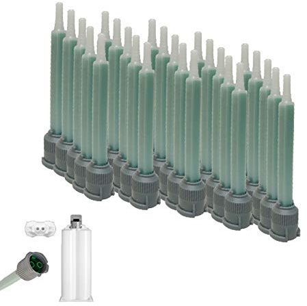25 PCS - EPX Epoxy Adhesive Mixing Nozzle Tip Resin Mixer Adhesive Gun Applicatior for 50ml/1.7oz(1:1 & 2:1 Ratio)