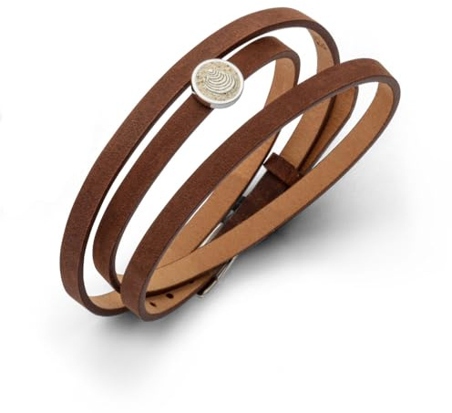 DUR Schmuck: Armband, Lederarmband braun mit Sandelement, A1597 5 Motiv Motiv Muschel