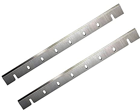 Cuchillas cepilladoras de 12,5 pulgadas de repuesto DW7332 para cuchillo cepillador de madera DeWalt DW733 para trabajar la madera, juego de 2, como se muestra