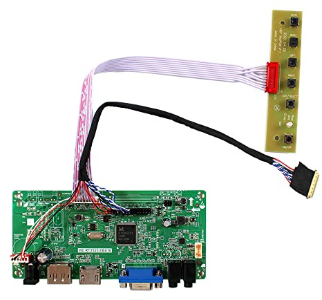 VSDISPLAY VGA DP LVDs Scheda Controller per 14 15.6 1366x768 40pin B140XW01 LP156WH2 BT156GW02 LTN156AT09 WLED LCD Schermo