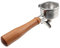 CAPFEI Porte-filtre 54 mm à double bec pour Sage/Breville Barista BES 870/878/880 avec panier filtrant en bois de noyer et porte-filtre en acier inoxydable