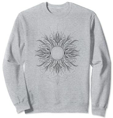 Sommer Sonne Symbol Mittsommer Sonne Fineline Tattoo Sweatshirt