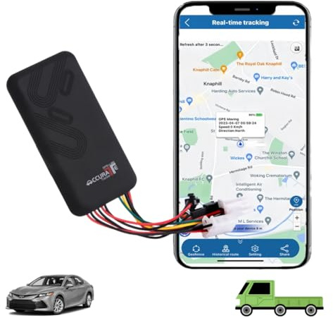 GT06A Car GPS Tracker: Real-time Locator, Anti-Theft, Mobile APPs, History Tracking, Remote Control, Geo-Fence, Speed Alert, SOS, GPS Tracker for Vehicles