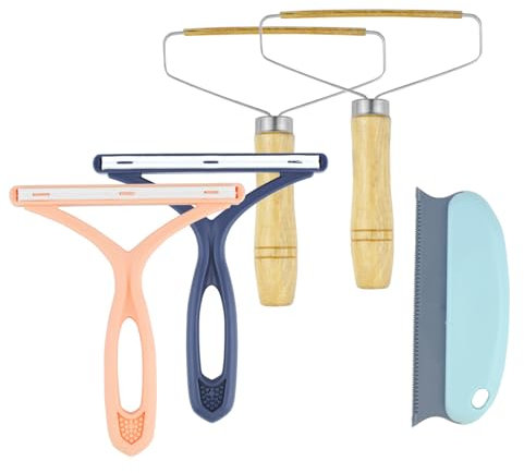 YUUTIAL 5 Stück Fusselrasierer Tierhaarentferner Wiederverwendbar,Tragbarer Fusselentferner Lint Remover zum Entfernen von Pullover -Webjacken, Entfernen von Tierstaub in Teppichen und Möbe