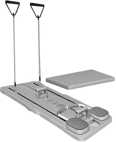 Pilates Reformer, Reformer Maschine Für Pilates Kompakte Reformer Pilates Maschine Multifunktionales Pilates Reformer Brett Tragbares Trainingsbrett Mit Stretchseil, Griff Für Training Zu Hause