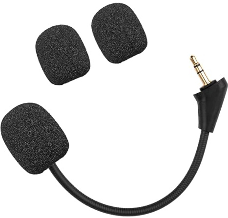 CLANMOU Game Mic Replacement for Kingston HyperX Cloud Alpha Gaming Headset, 3.5mm Detachable Noise Cancelling Headphone Microphone Boom