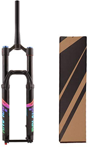 SXSaelciun Fourche de Suspension pour VTT 27,5 Pouces 29 Pouces en Alliage, Amortisseur Conique, réglage de l'amortissement pneumatique FKA-010