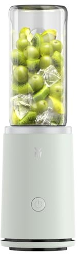WMF Mix & Go Touch - frosty green, Smoothie Maker, Personal Blender, Einhandbedienung, 500 W Leistung, Standmixer, auslaufsichere To-Go Flasche, 0416770091