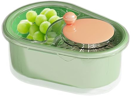 Liakyunf de Frutas Giratorio - Limpiador Y Fregador De Ensalada,a Y Secadora De Frutas Y Verduras | Para Hogar Residencia Restaurante Apartamento Empresas Alquiler Camping Picnic Autocaravana Fiesta