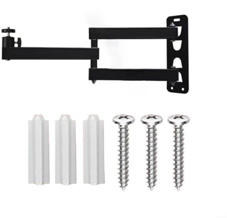 CNANRNANC Projector Wall Mount Foldable Stand with Adjustable Arm, Suitable for Cameras and LED Video Lights, Made from Carbon Steel for Home Cinema, Games Room, Office