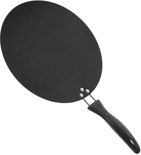 SECFOU Nonstick 30cm Flat Skillet with Handle for Home Cooking, Crepe Pan, Tortilla and Steak Frying Pan, Sturdy Non-Stick Coating Suitable for Induction and Gas Stoves