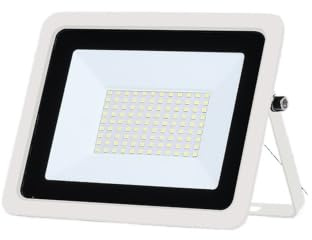 Luce di inondazione a LED 10W 20W 30W 50W 100W AC220V IP68 Proiettore impermeabile Illuminazione for esterni Riflettore Lampada da parete Lampada stradale(Cold white,WHITE SHELL_10 W)