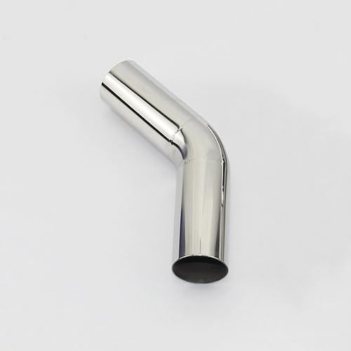 AYTOSH 1 Stück 45-Grad-Winkel Aus 304-Edelstahl, for Autozubehör, Automobil-Auspuffrohr-Schalldämpfer, Verwandelt Sich In 45-Grad-Winkelrohre Aus Edelstahl (Size : 70mm)