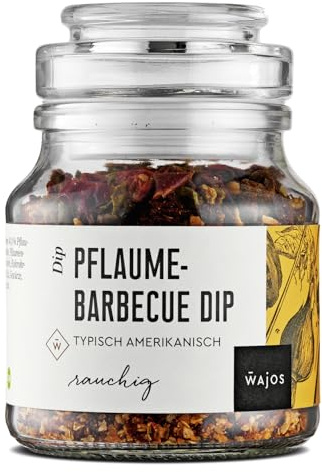 Wajos Pflaume Barbecue Dip – typisch amerikanisch, 90g Dip im Glas – rauchige Würzmischung zum Grillen
