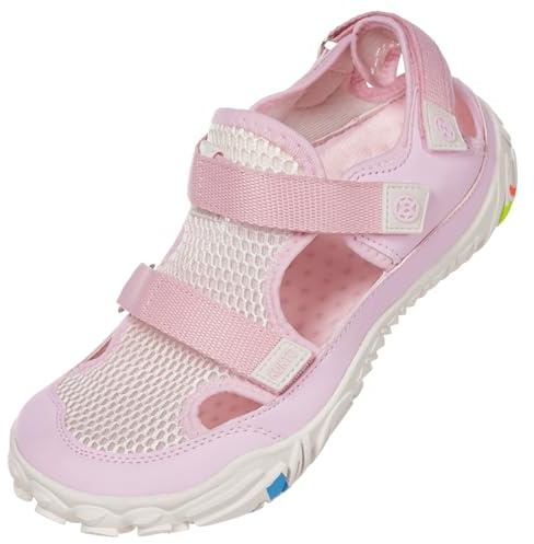 Hsyooes Sandales Sport Femme Chaussures de Marche Homme Chaussures de Plage Été Sandales de Randonnée Réglables d'extérieur rose 40EU