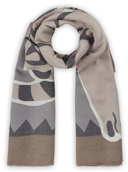 CODELLO PRINTED SCARF POLYESTER/VISCOSE TIG - 90X180CM