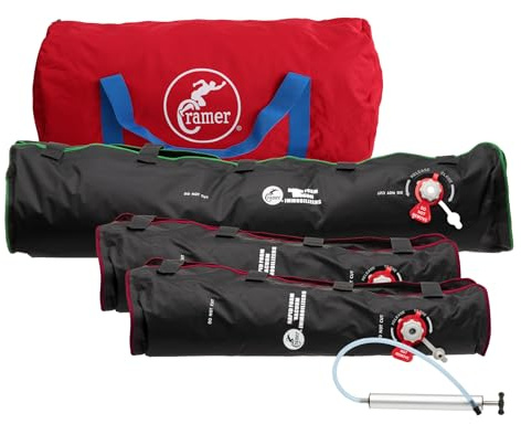 Cramer E3 Rapid Form Vacuum Immobilizer (Deluxe Set), Includes Carry Bag, Pump, 2 Arms & 1 Leg Immobilizer with Heavy-duty, Adjustable Hook and Loop Straps Secure Splint for Easy Set Up