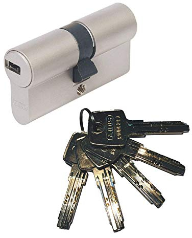 ABUS EC550 Profil-Doppelzylinder Länge 40/40mm mit 5 Schlüssel