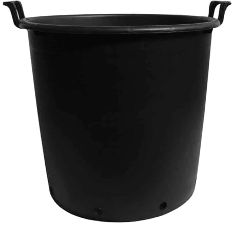 Elixir Gardens Large Strong Outdoor Plastic Plant Pot/Tree & Shrub Pots with Handles | 30, 35, 50, 75, 80, 95, 110 & 130 L Plastic Planter Pots in 1-10 Quantities | 75 Litre x 1