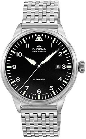 Dugena Herren Automatik-Armbanduhr, Saphirglas, Uhrwerk mit 24 Steinen, Kappa 7 Airtrip