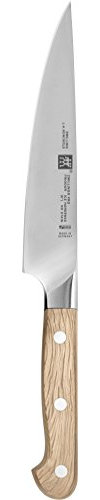Zwilling Pro Wood Fleischmesser, 16 cm, Rostfreier Spezialstahl, Steineichengriff, Natur