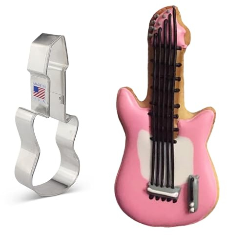 Keksausstecher Elektrische Gitarre - 13 cm - Musikinstrument Ausstechformen von Ann Clark USA