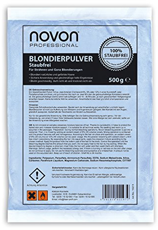 3 x Novon Blondierpulver 500g - Blondiert Natürliche Und Gefärbte Haare, Blondierung Staubfrei
