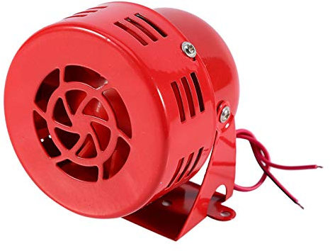 Motor Siren Horn Loud 12V Brake Motor Air Raid Siren Horn Alarm Loud 12V Electric Car Truck Motorcycle Driven Air Raid Siren Horn Alarm Loud 50s Red