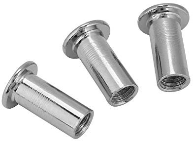 Écrous Plats Hexagonaux M6 M8 en Fer Nickelé à Six Pans Creux pour Montage Mécanique (M8*15 30PCS)