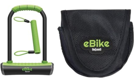 ONGUARD Bügelschloss Pitbull STD eBike 8003E 115 x 230mm, Ø 14mm, mit Halter (1 Stück)